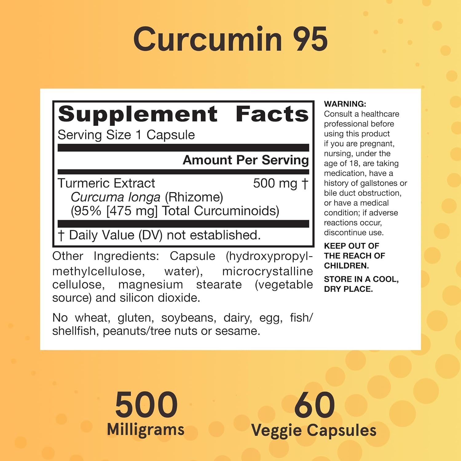 Jarrow Formulas Curcumin 95-60 veggie caps-N101 Nutrition