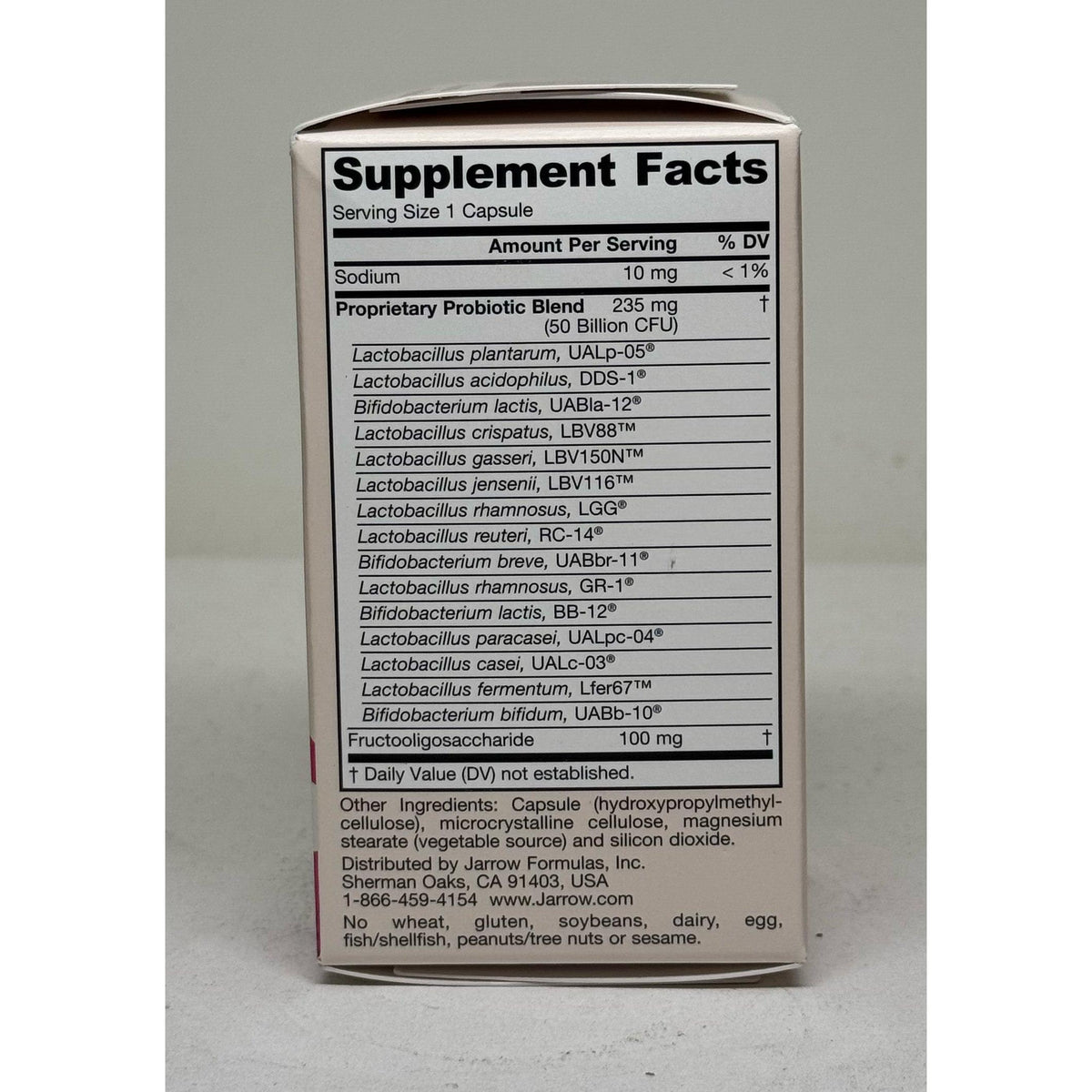 Jarrow Formulas Fem Dophilus Ultra 50 Billion CFU (Refrigerated) (BEST BY 03/2027 - FINAL SALE / NO RETURNS)-N101 Nutrition