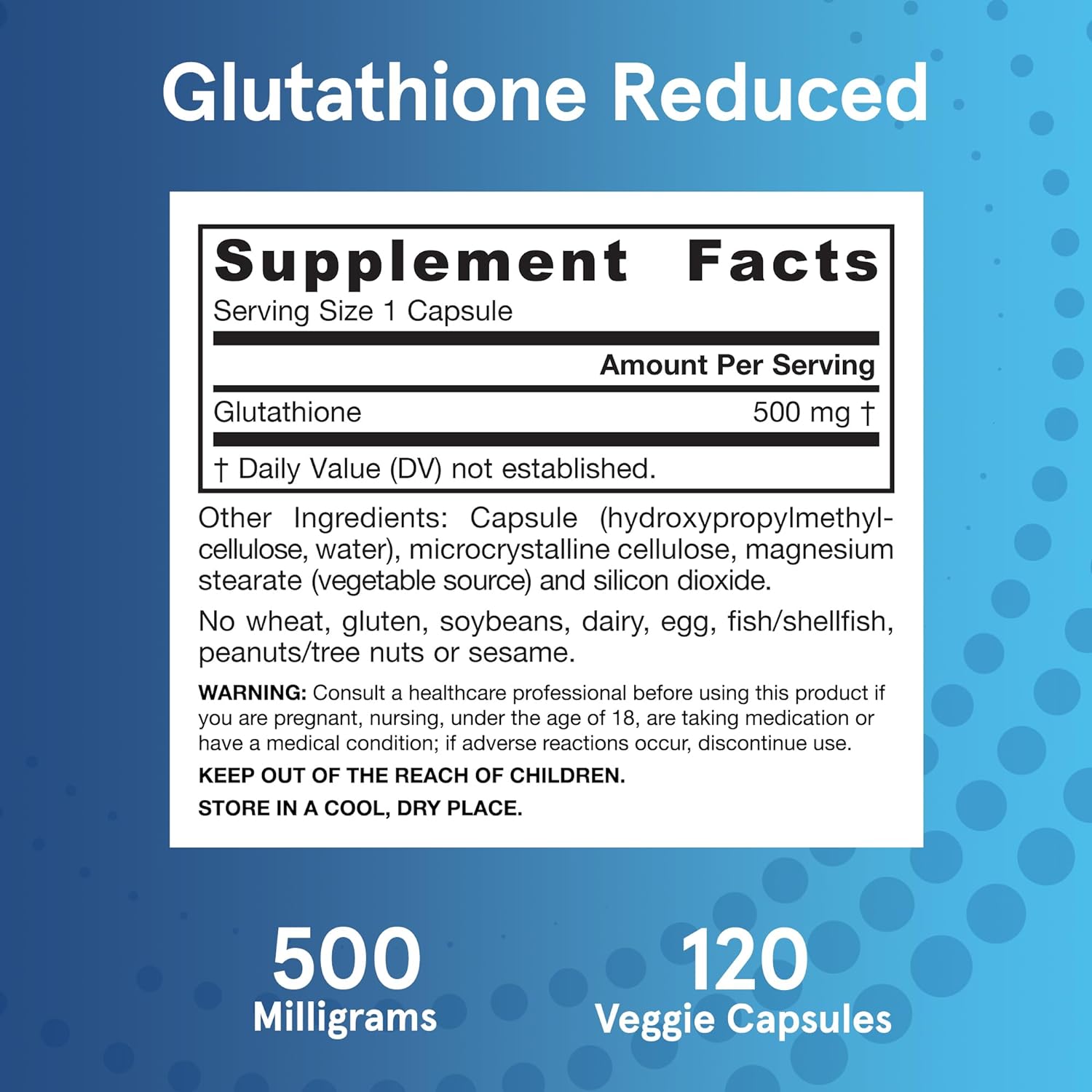 Jarrow Formulas Glutathione Reduced 500 mg-N101 Nutrition