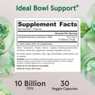 Jarrow Formulas Ideal Bowel Support® LP299V® - 10 Billion CFU-30 veggie capsules-N101 Nutrition