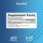 Jarrow Formulas Inositol Powder 600 mg-8 oz (227 g)-N101 Nutrition