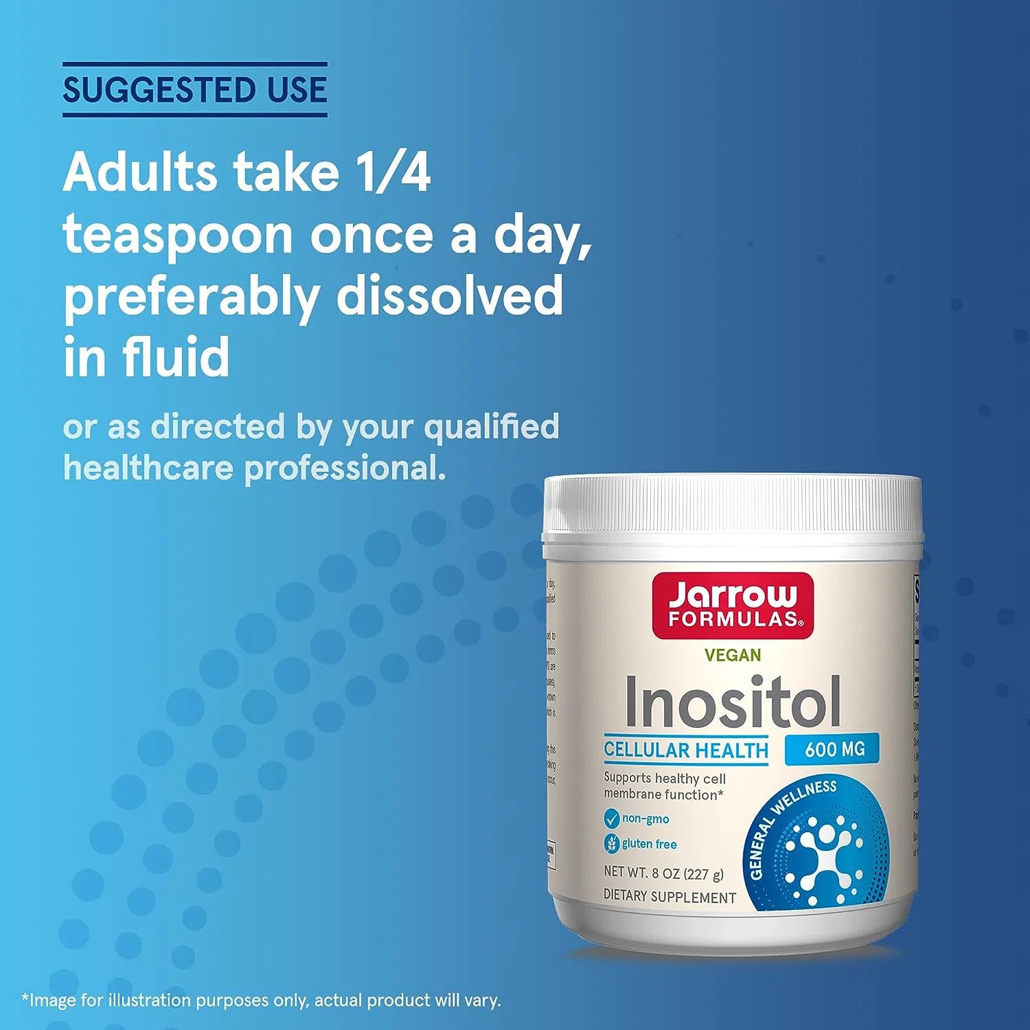 Jarrow Formulas Inositol Powder 600 mg-8 oz (227 g)-N101 Nutrition