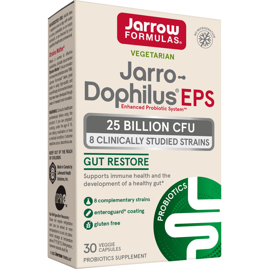 Jarrow Formulas Jarro-Dophilus® EPS - 25 Billion CFU-30 veggie capsules-N101 Nutrition