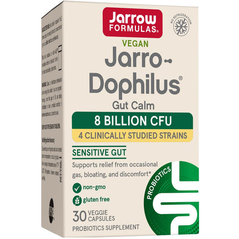 Jarrow Formulas Jarro-Dophilus® Gut Calm-30 veggie capsules-N101 Nutrition