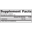 Jarrow Formulas L-Glutamine 750 mg-120 veggie capsules-N101 Nutrition