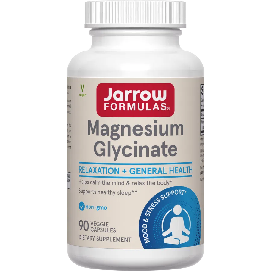 Jarrow Formulas Magnesium Glycinate-90 veggie capsules-N101 Nutrition