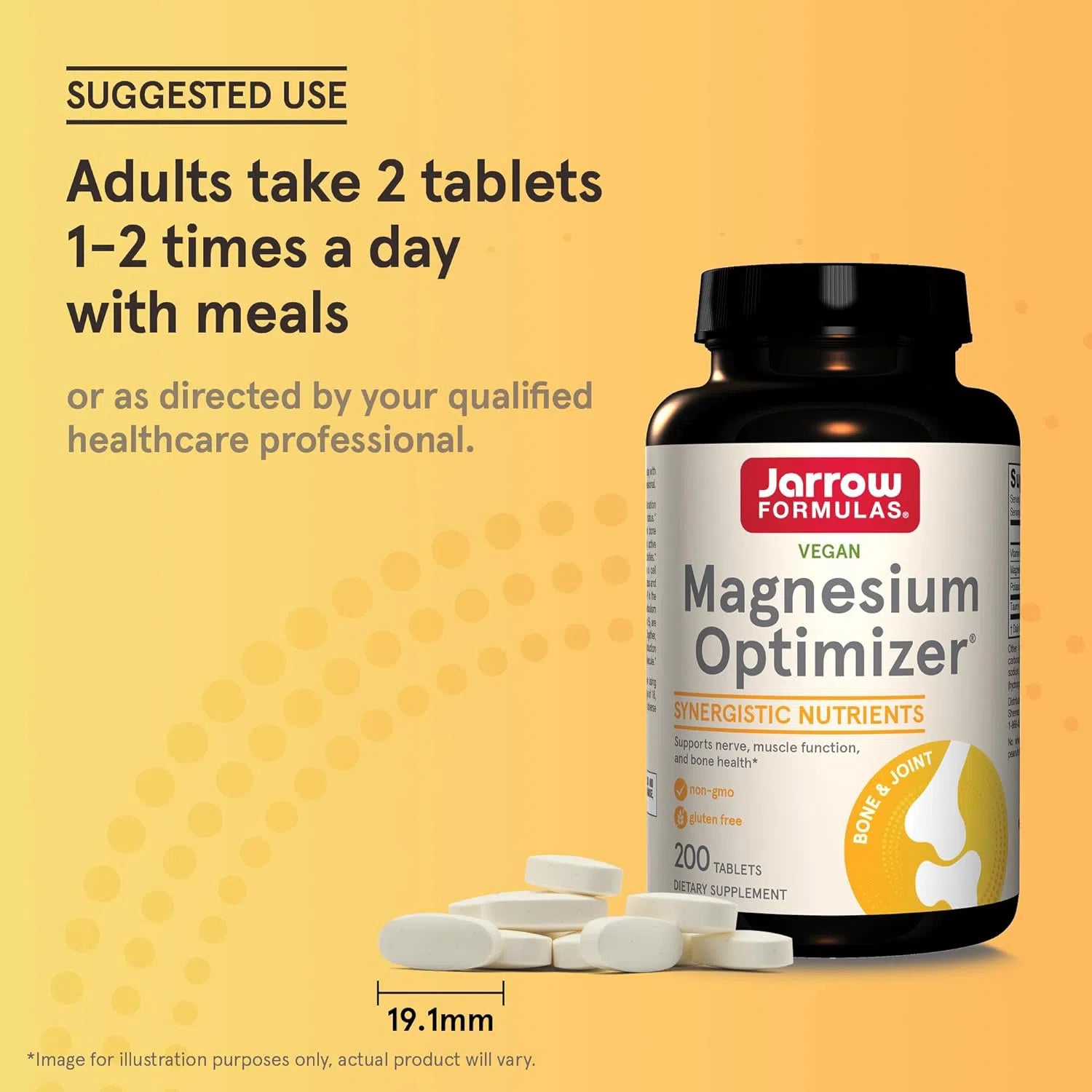 Jarrow Formulas Magnesium Optimizer-200 tablets-N101 Nutrition