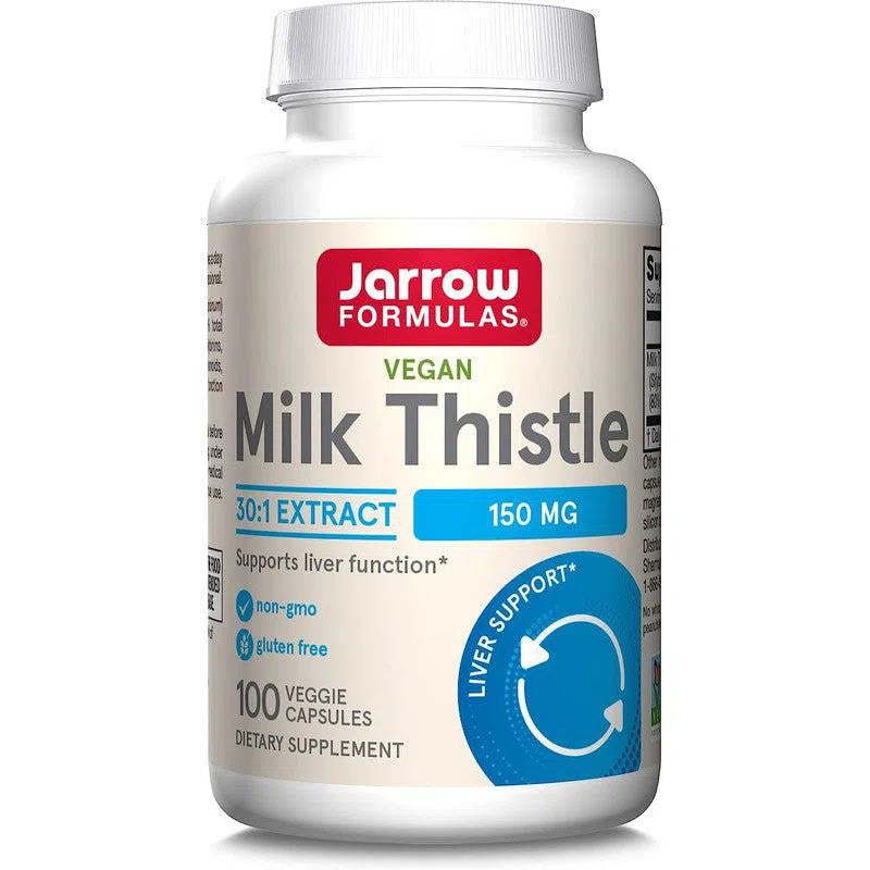 Jarrow Formulas Milk Thistle 150 mg-100 veggie capsules-N101 Nutrition