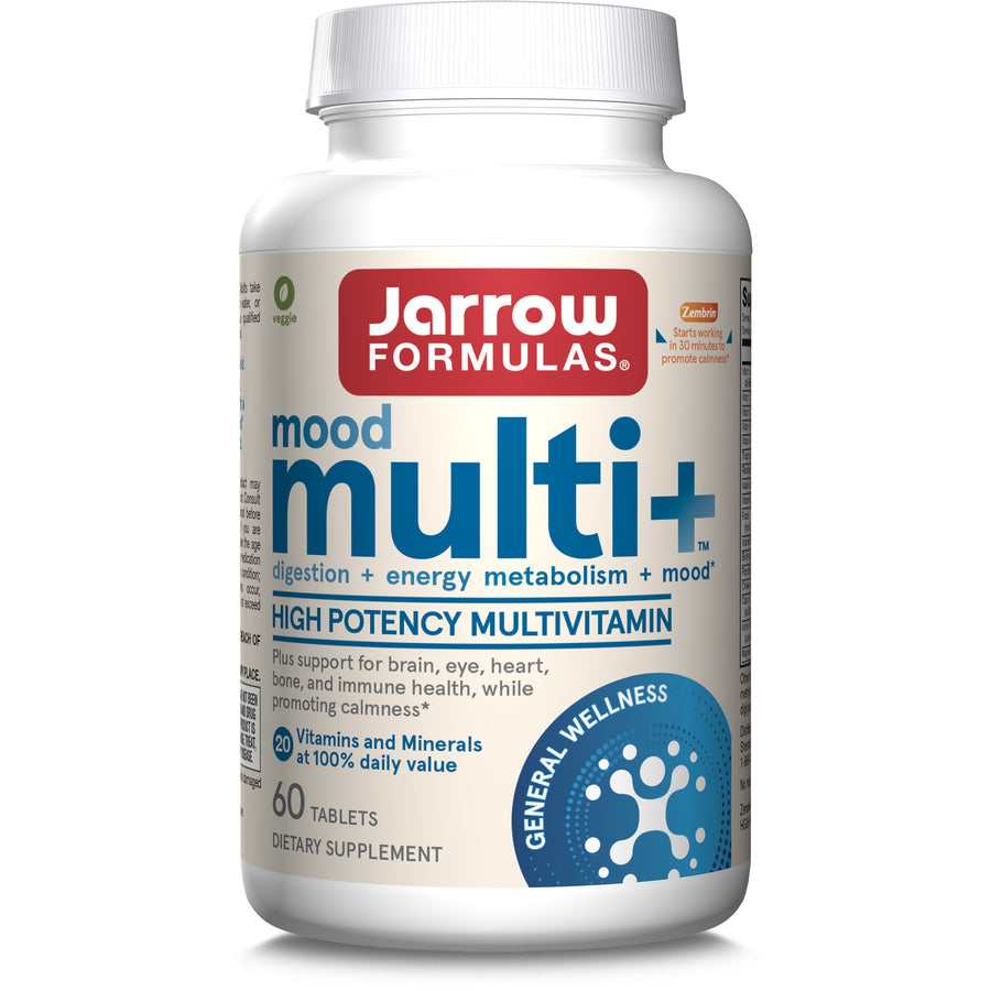 Jarrow Formulas Mood Multi+ High Potency Multivitamin-60 tablets-N101 Nutrition