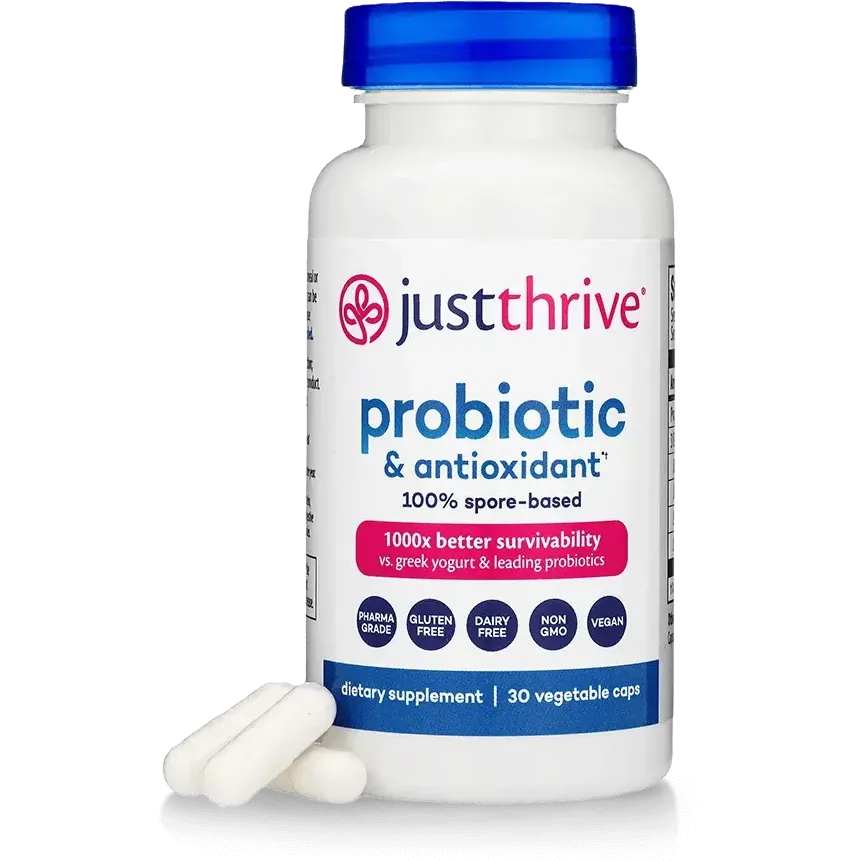 Just Thrive Probiotic & Antioxidant-30 vegetable caps-N101 Nutrition