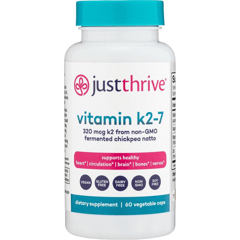 Just Thrive Vitamin K2-7-60 vegetable caps-N101 Nutrition