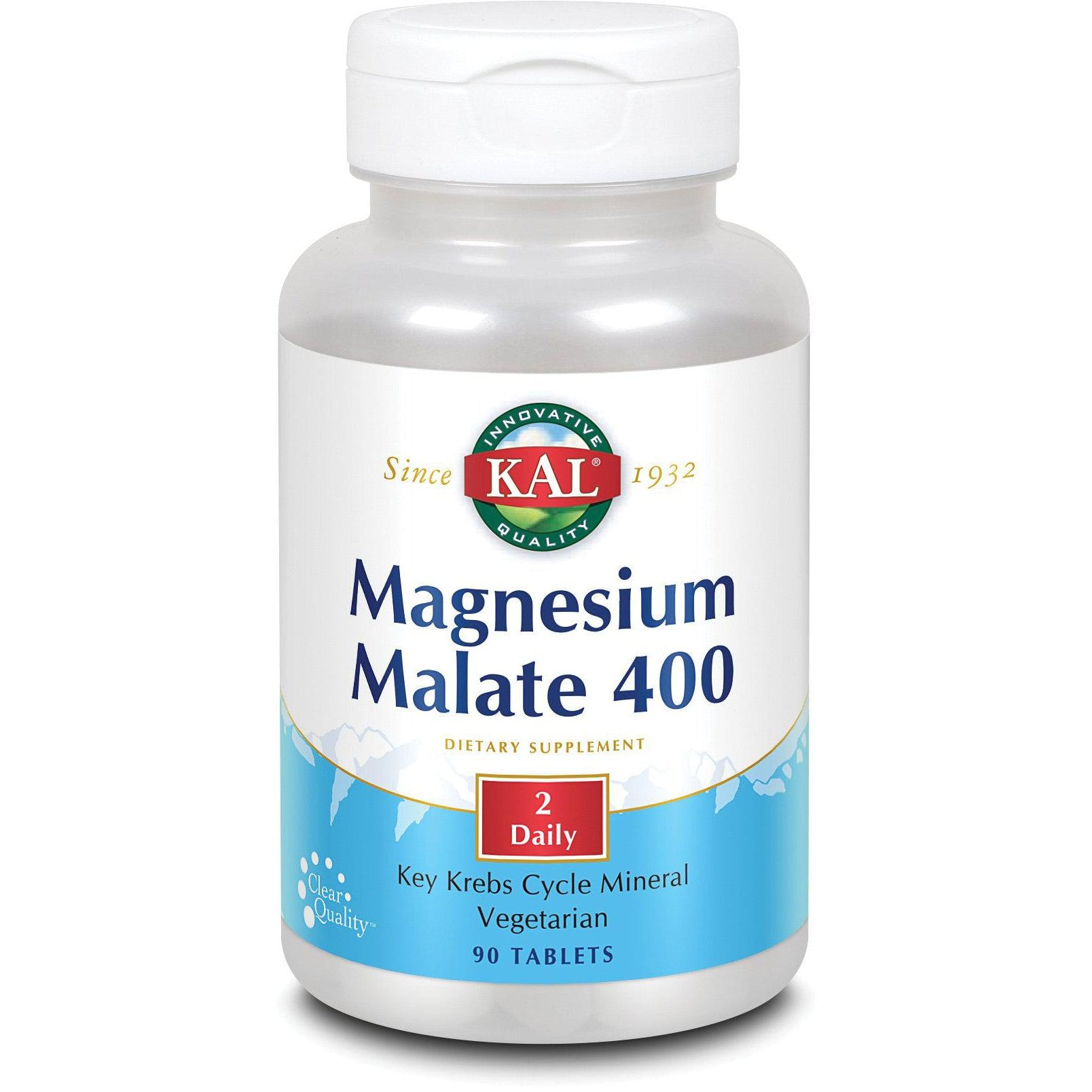 KAL Magnesium Malate 400-90 tablets-N101 Nutrition