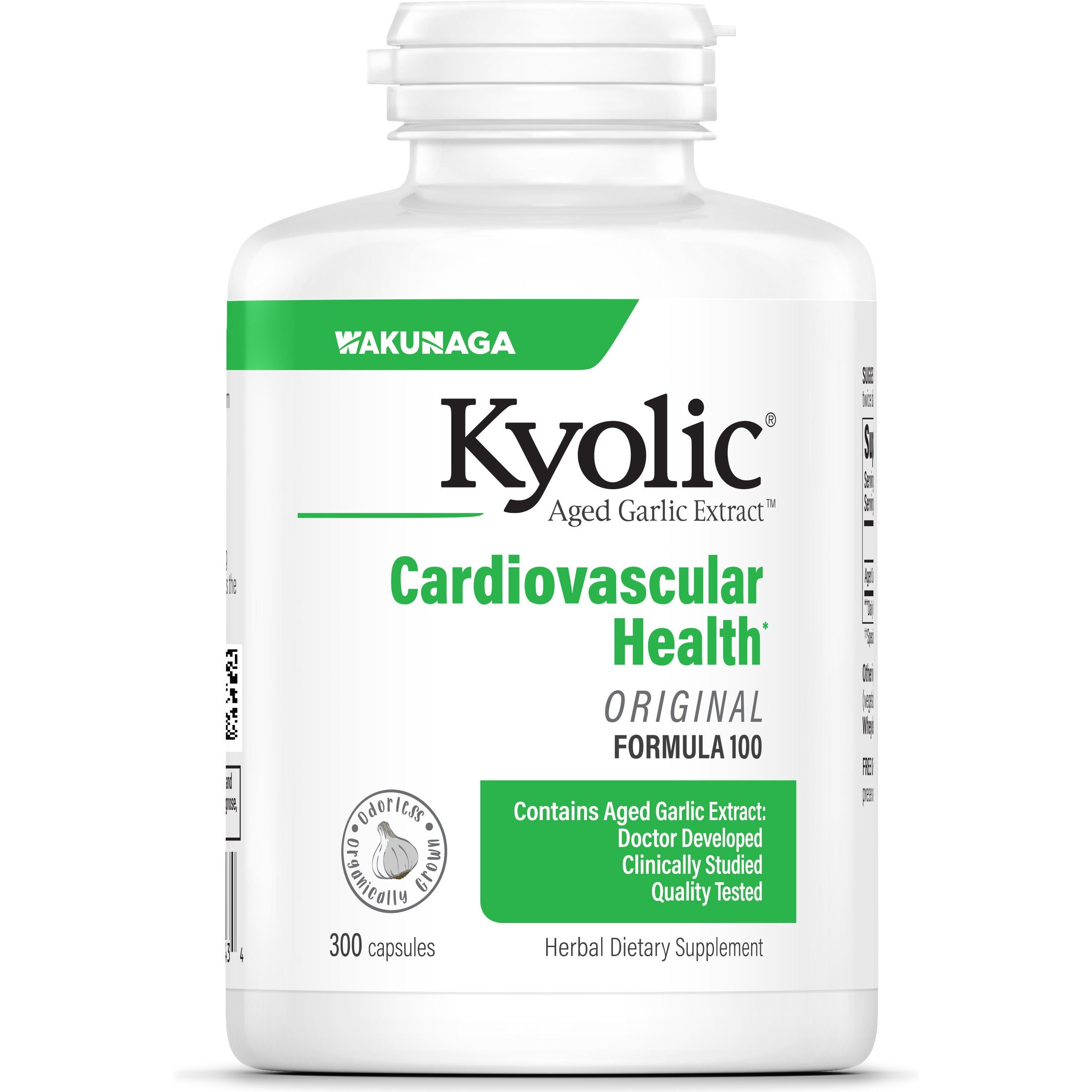 Kyolic Aged Garlic Extract Cardiovascular Health Formula 100-300 capsules-N101 Nutrition