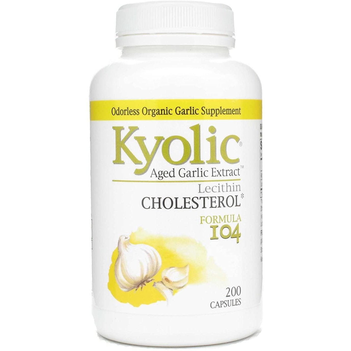 Kyolic Aged Garlic Extract Cholesterol Formula 104-200 capsules-N101 Nutrition