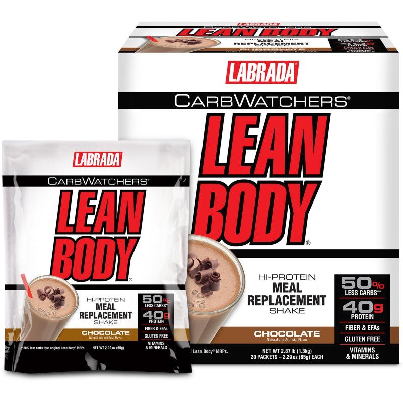 Labrada CarbWatchers Lean Body-Chocolate-20 packets-N101 Nutrition