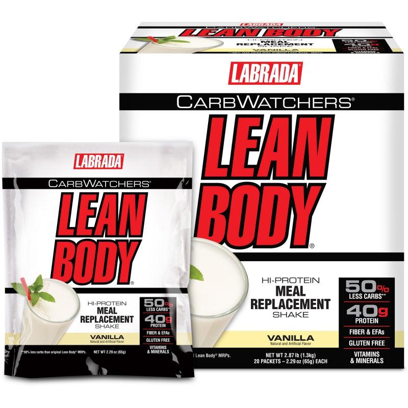 Labrada CarbWatchers Lean Body-Vanilla-20 packets-N101 Nutrition