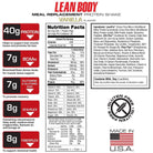 Labrada Lean Body Hi-Protein Meal Replacement Shake-20 packets-Vanilla-N101 Nutrition