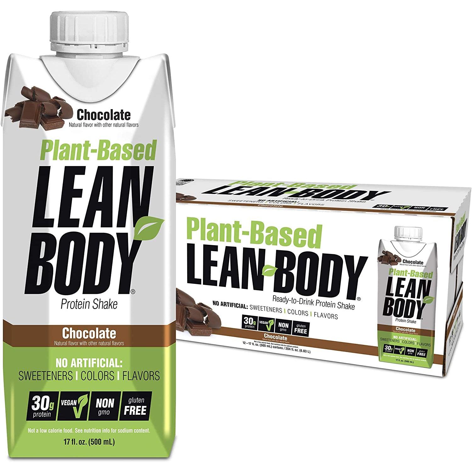 Labrada Plant-Based Lean Body RTD-Case (12 cartons)-Chocolate-N101 Nutrition