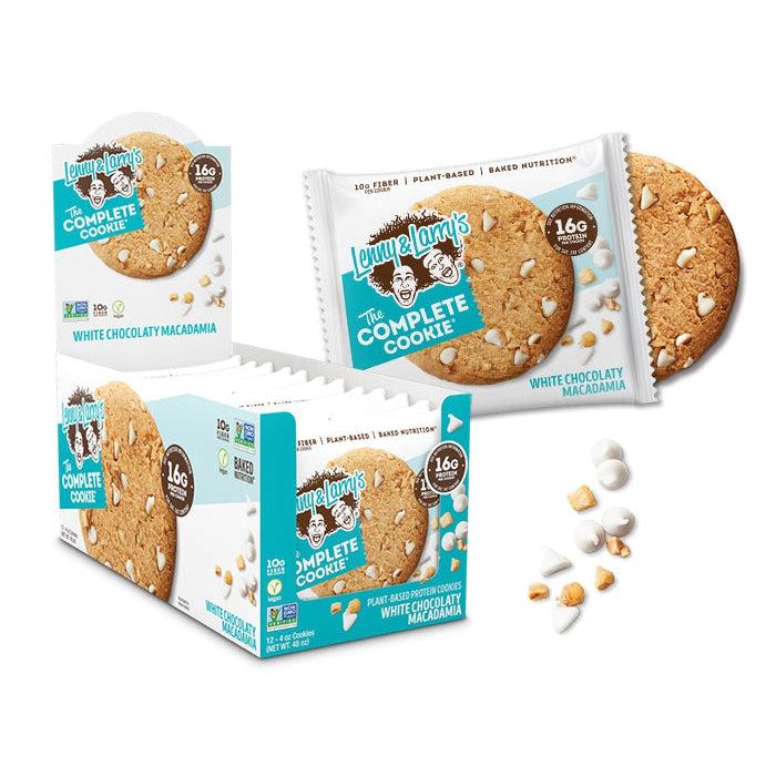 Lenny & Larry’s The Complete Cookie-Box (12 cookies)-White Chocolate Macadamia-N101 Nutrition