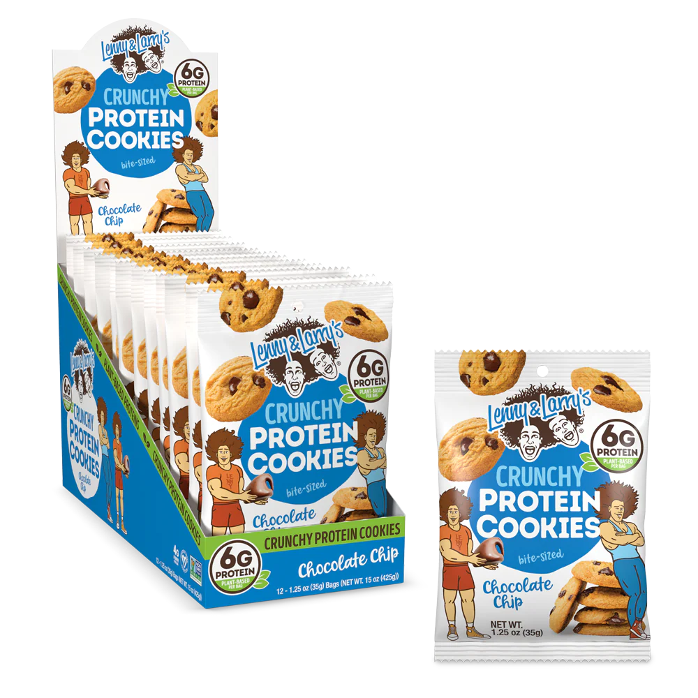 Lenny & Larry's The Complete Crunchy Cookies-Box (12 packs)-Chocolate Chip-N101 Nutrition