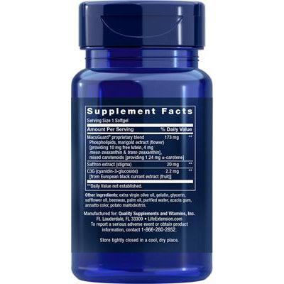 Life Extension MacuGuard Ocular Support with Saffron-N101 Nutrition