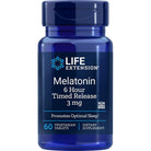 Life Extension Melatonin 6 Hour Timed Release 3 mg-30 vegetarian tablets-N101 Nutrition