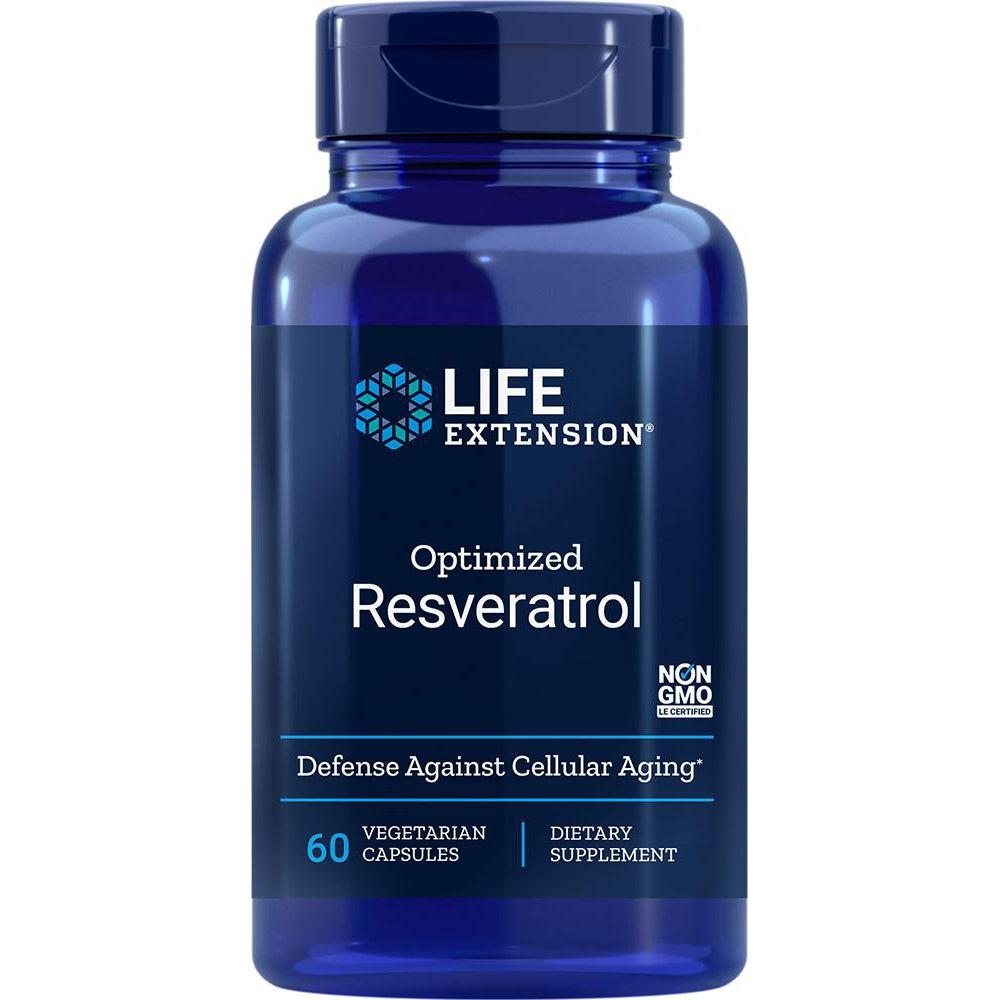 Life Extension Optimized Resveratrol-60 vegetarian capsules-N101 Nutrition