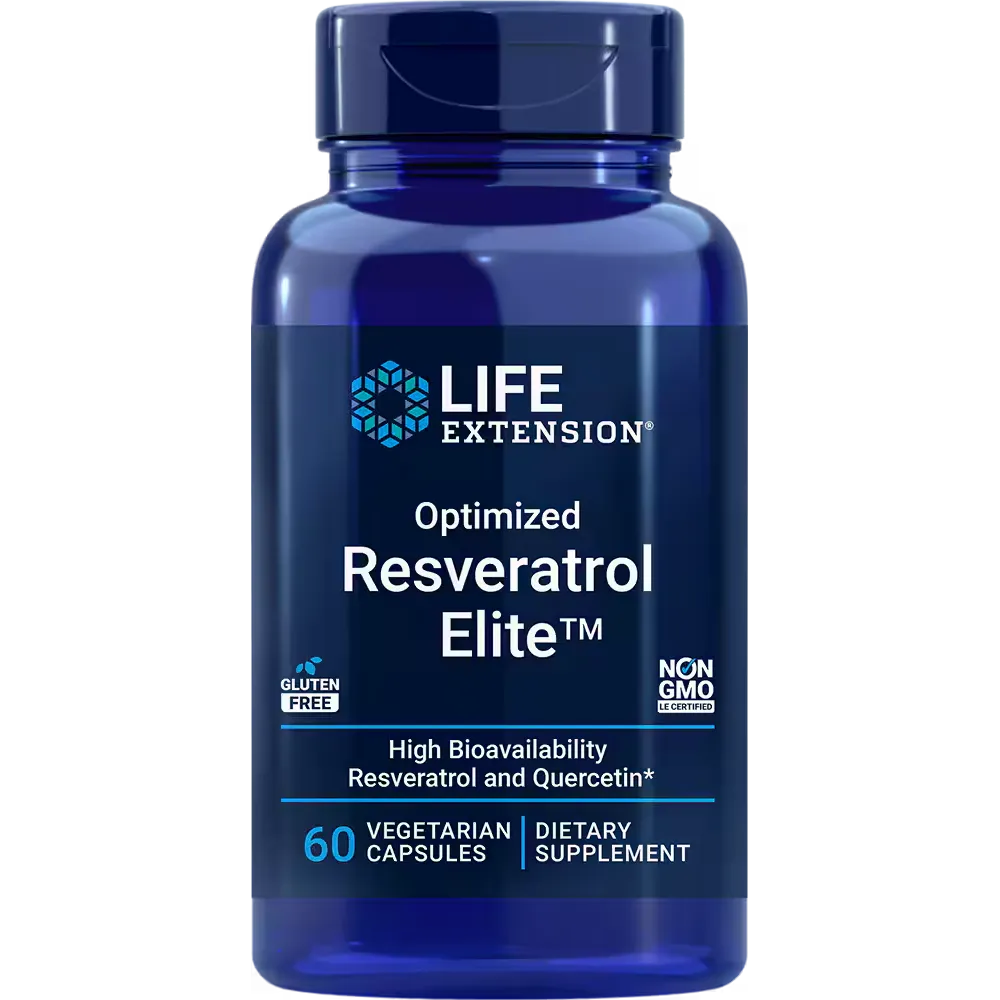 Life Extension Optimized Resveratrol Elite™-60 vegetarian capsules-N101 Nutrition