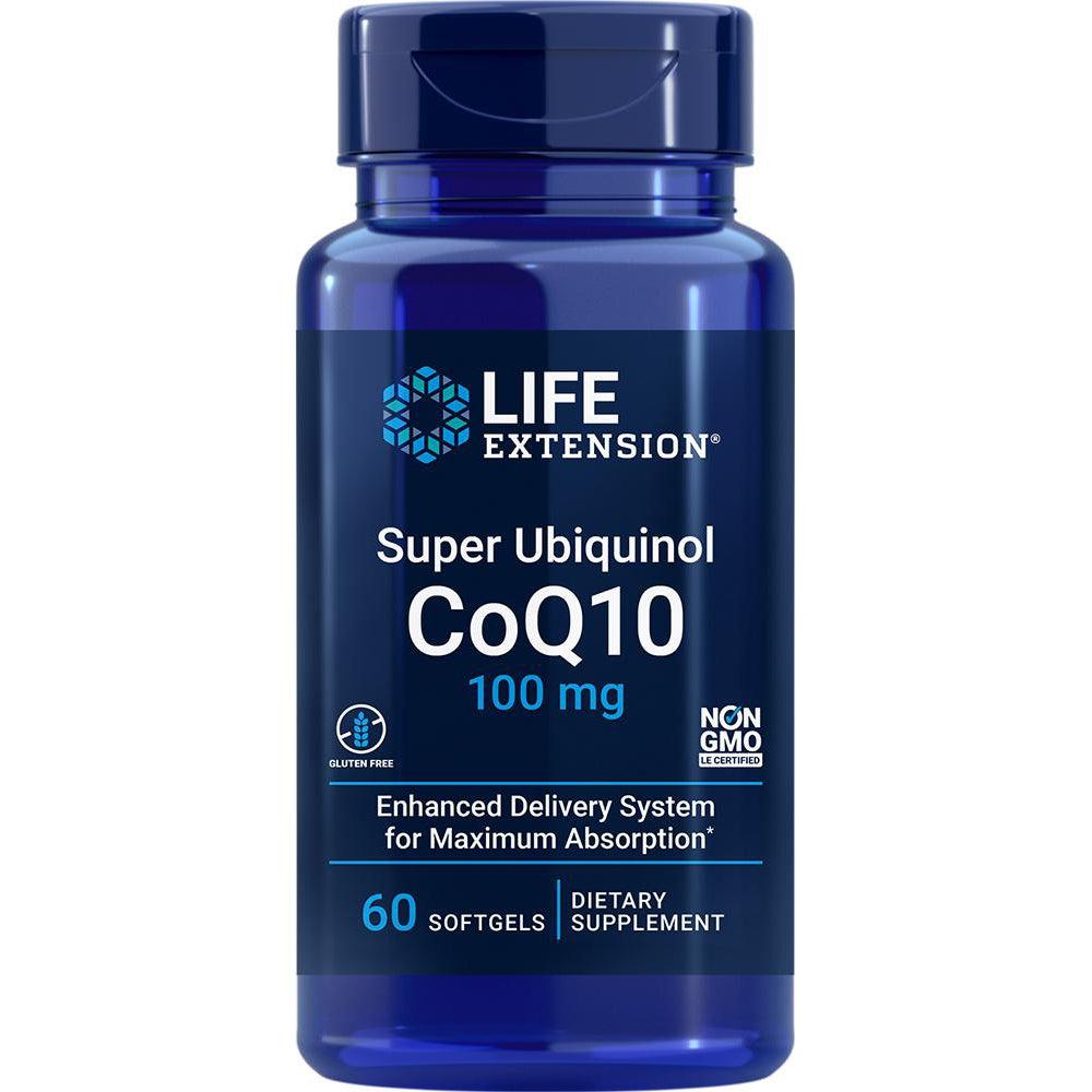 Life Extension Super Ubiquinol CoQ10 100 mg-60 softgels-N101 Nutrition