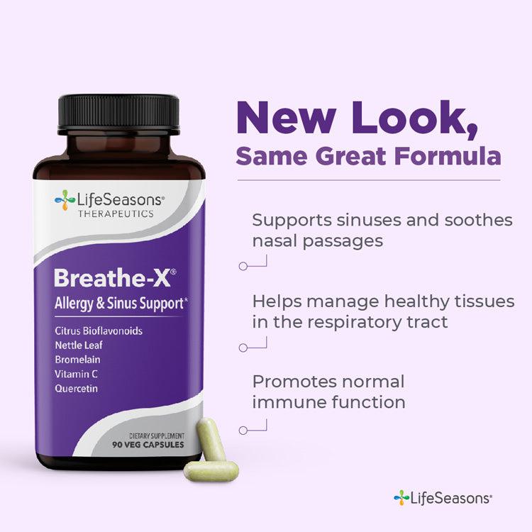 LifeSeasons Breathe-X-90 vegetarian capsules-N101 Nutrition