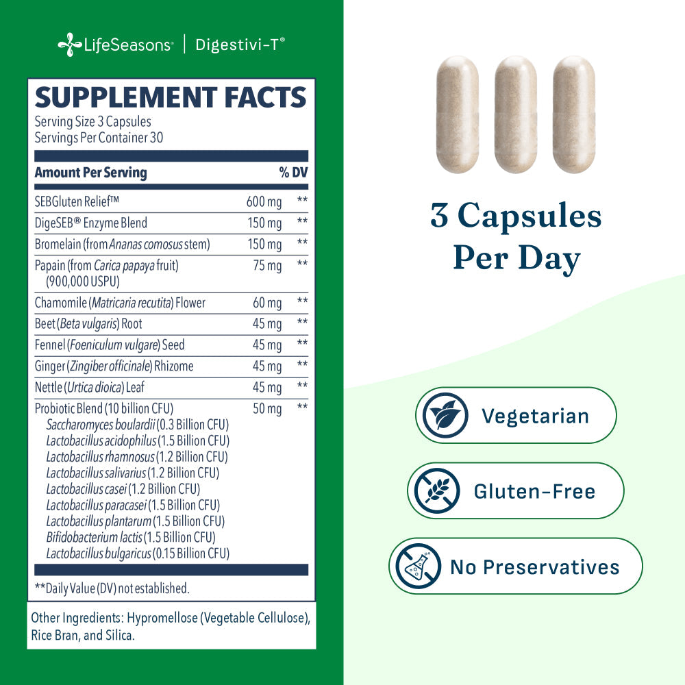 LifeSeasons Digestivi-T-N101 Nutrition