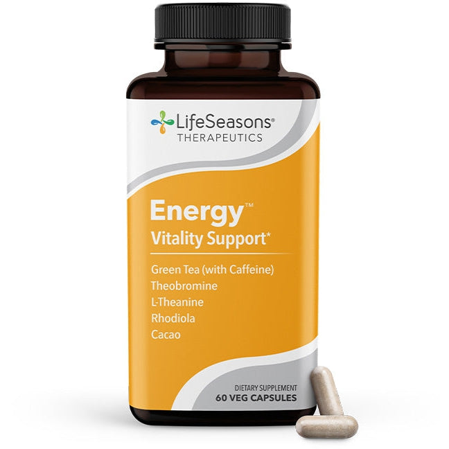 LifeSeasons Energy Vitality Support-60 veg capsules-N101 Nutrition