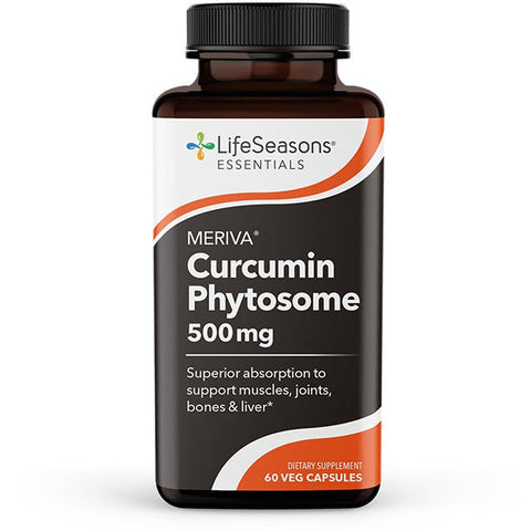 LifeSeasons Essentials Curcumin Phytosome (Meriva) 500 mg (EXP 12/2024 - FINAL SALE / NO RETURNS)-60 veg capsules-N101 Nutrition