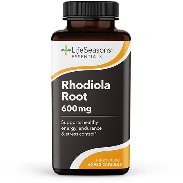 LifeSeasons Essentials Rhodiola Root 600 mg-60 veg capsules-N101 Nutrition