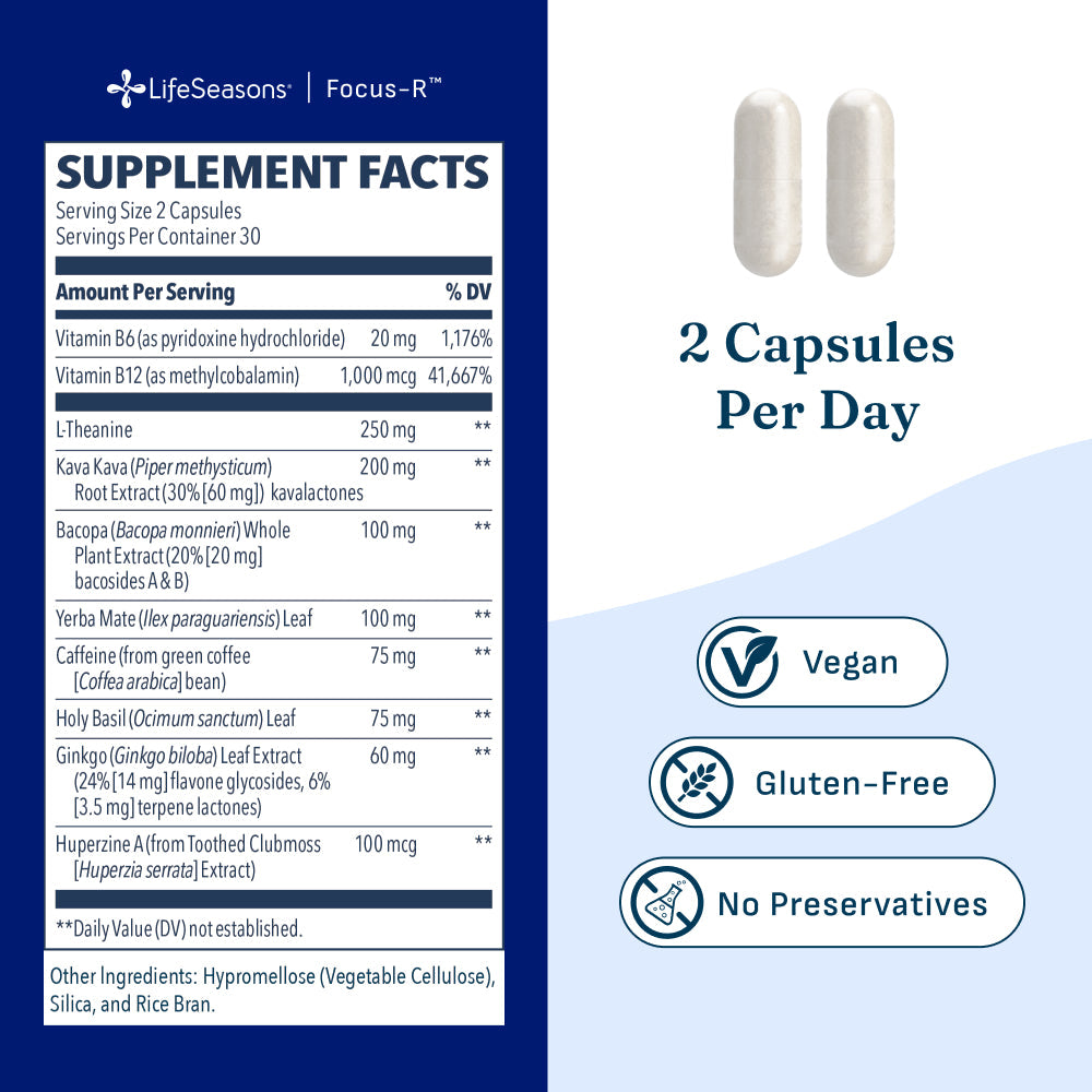 LifeSeasons Focus-R-N101 Nutrition