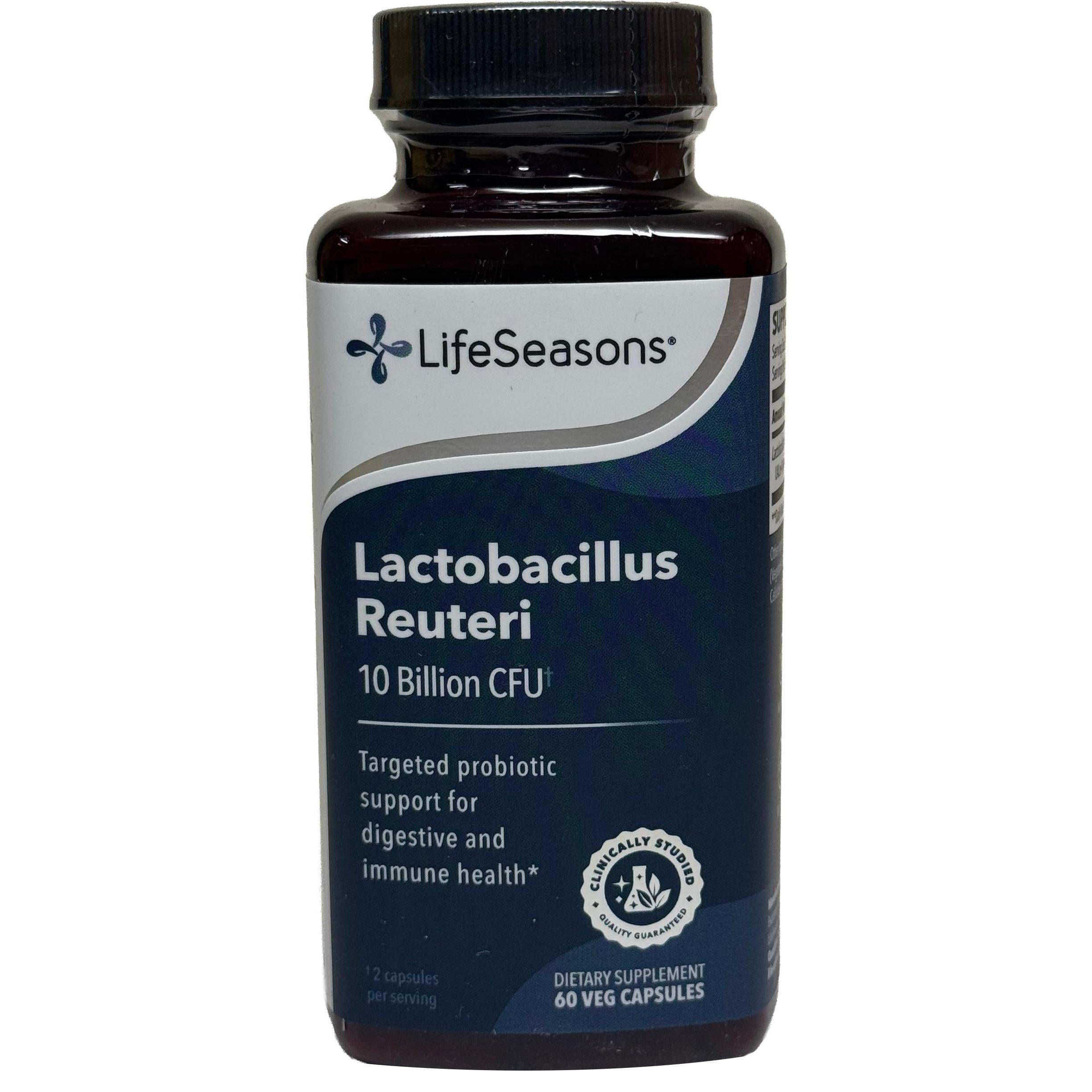 LifeSeasons Lactobacillus Reuteri 10 Billion CFU-60 veg capsules-N101 Nutrition