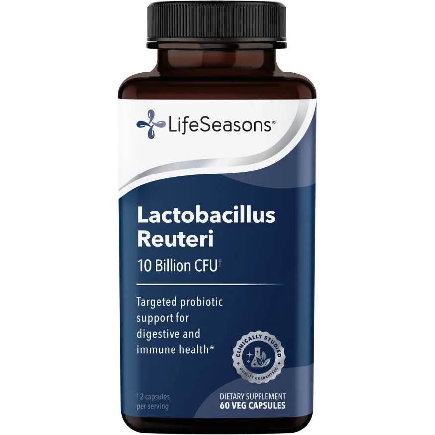 LifeSeasons Lactobacillus Reuteri 10 Billion CFU-60 veg capsules-N101 Nutrition