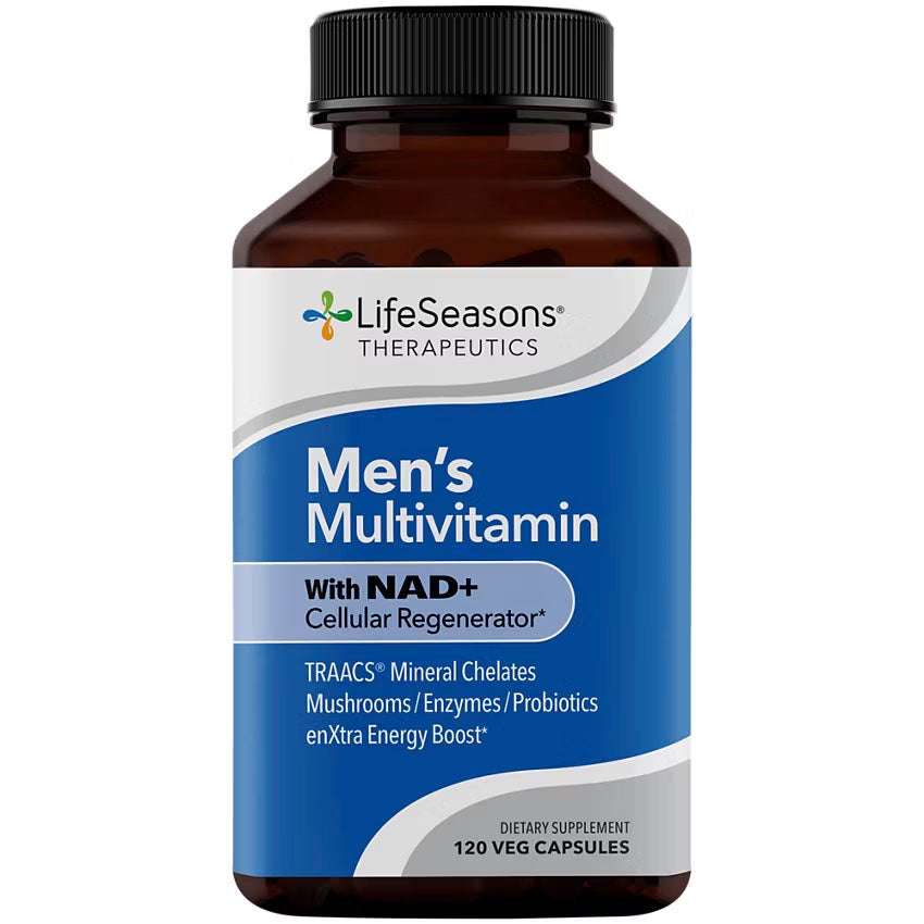 LifeSeasons Men's Multivitamin High Potency with NAD+-120 veg capsules-N101 Nutrition