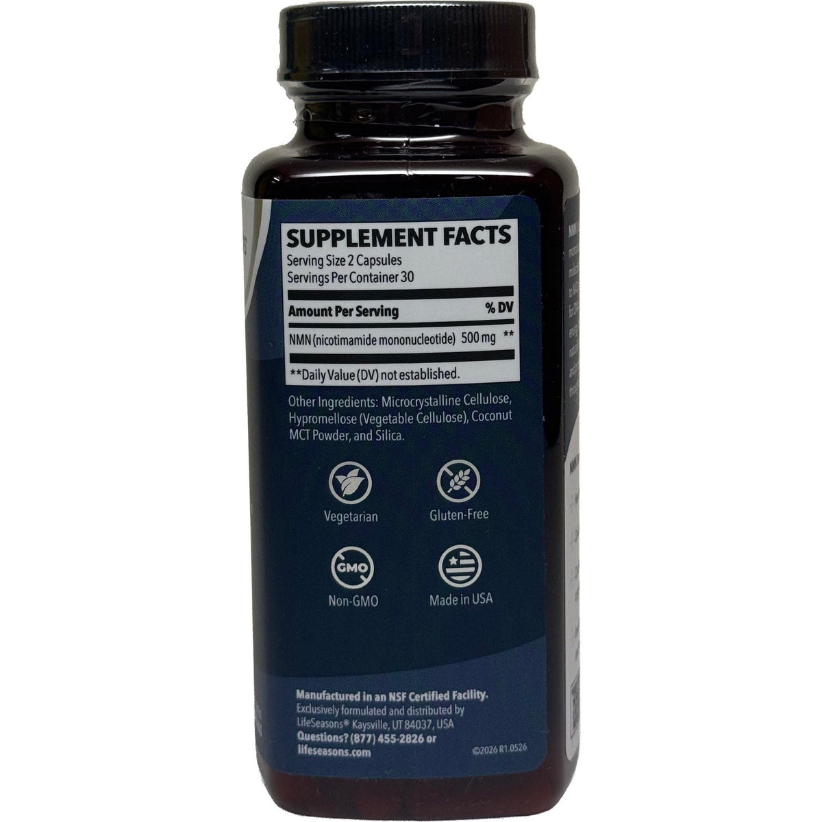 LifeSeasons NMN 500 mg-N101 Nutrition