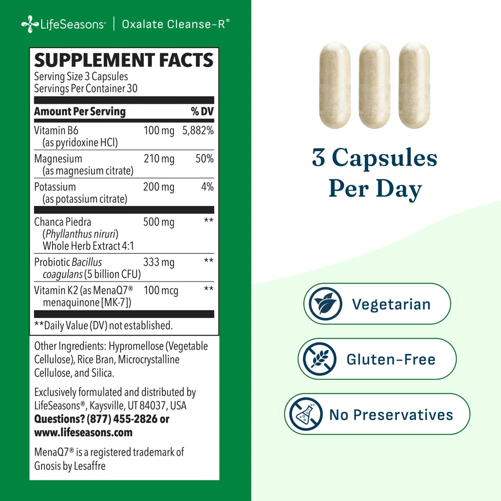 LifeSeasons Oxalate Cleanse-R™-N101 Nutrition