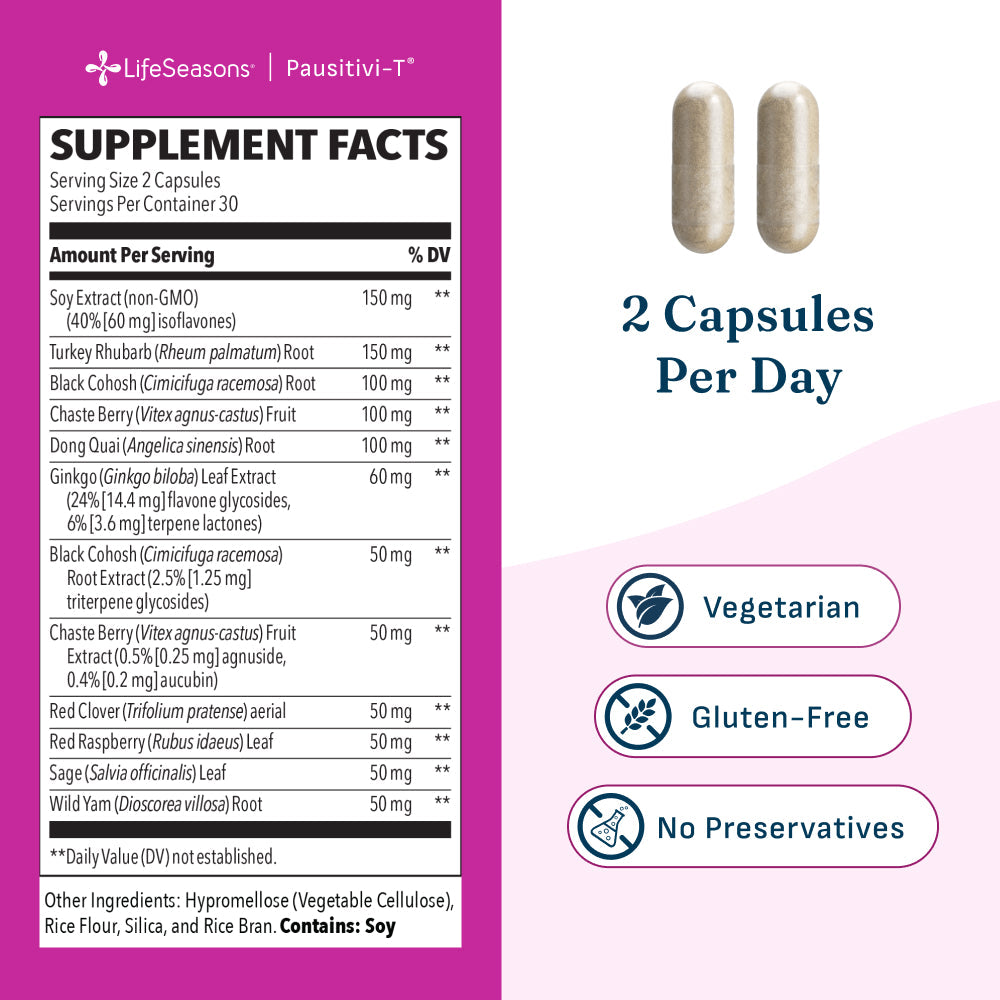 LifeSeasons Pausitivi-T-N101 Nutrition