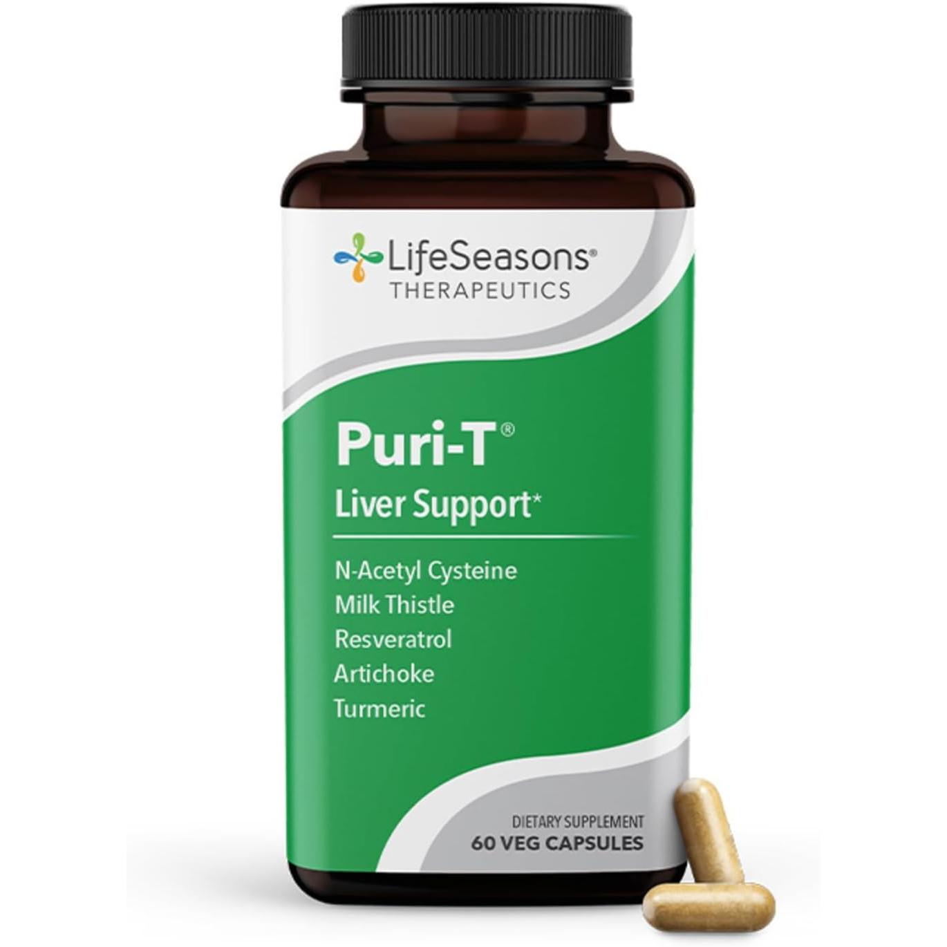 LifeSeasons Puri-T Liver Support-60 veg capsules-N101 Nutrition