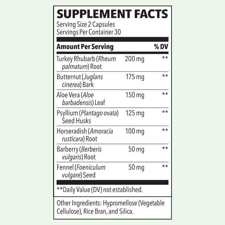 LifeSeasons Regulari-T Bowel Support-60 veg capsules-N101 Nutrition