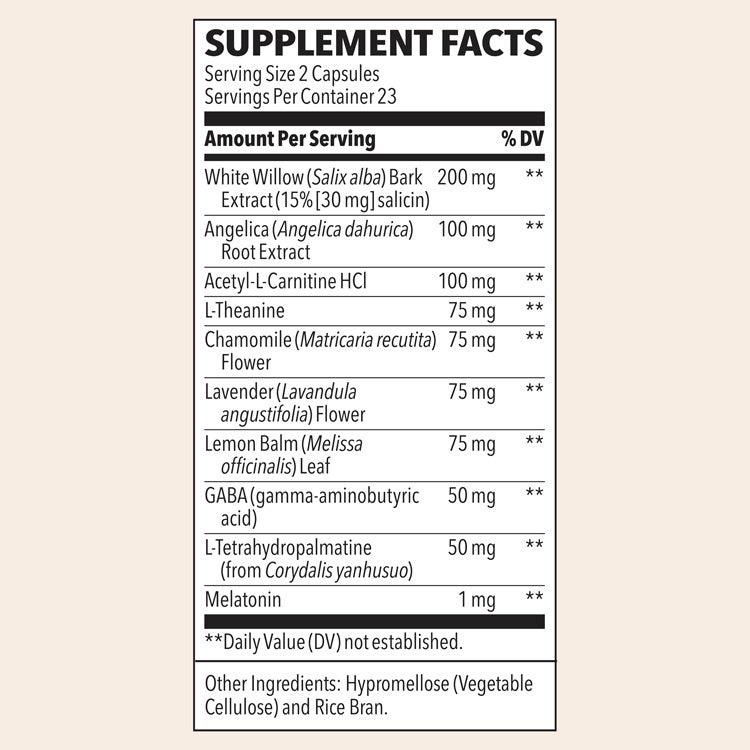 LifeSeasons Relieve-R PM-46 vegetarian capsules-N101 Nutrition