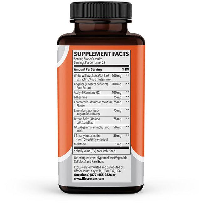 LifeSeasons Relieve-R™ PM-N101 Nutrition