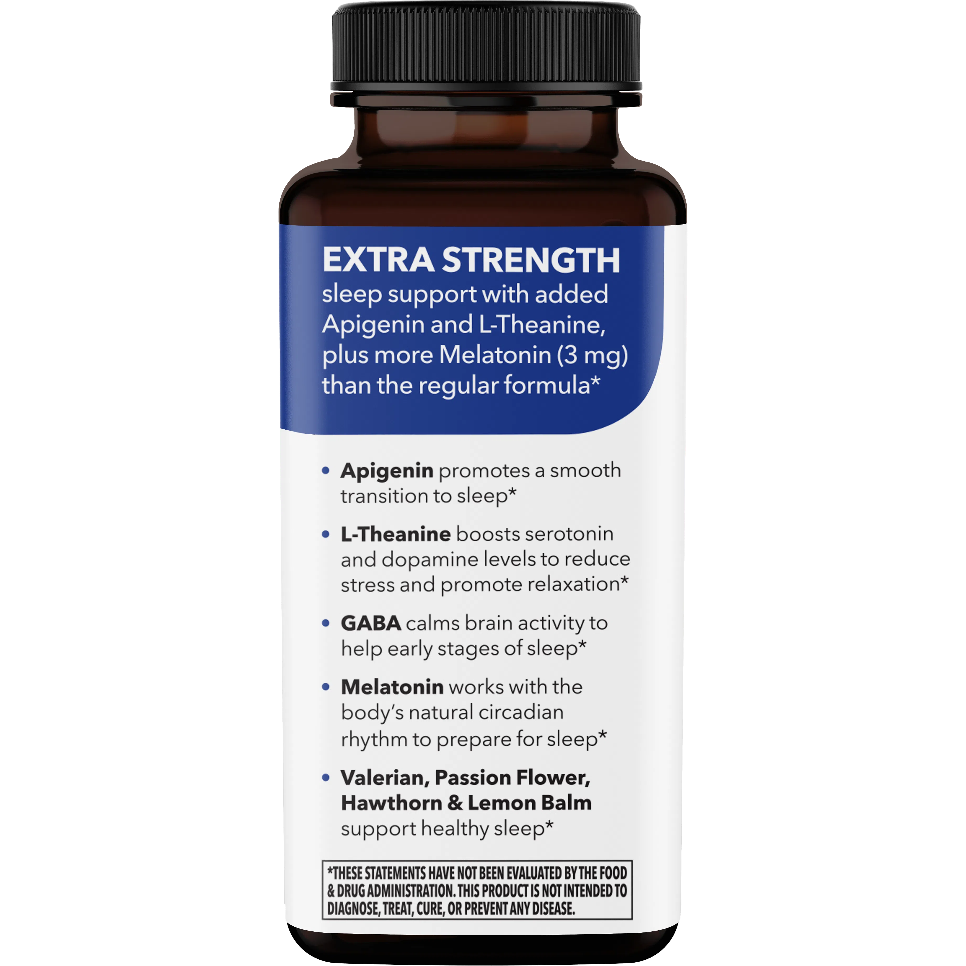LifeSeasons Rest-ZZZ Extra Strength with Apigenin + Theanine-N101 Nutrition