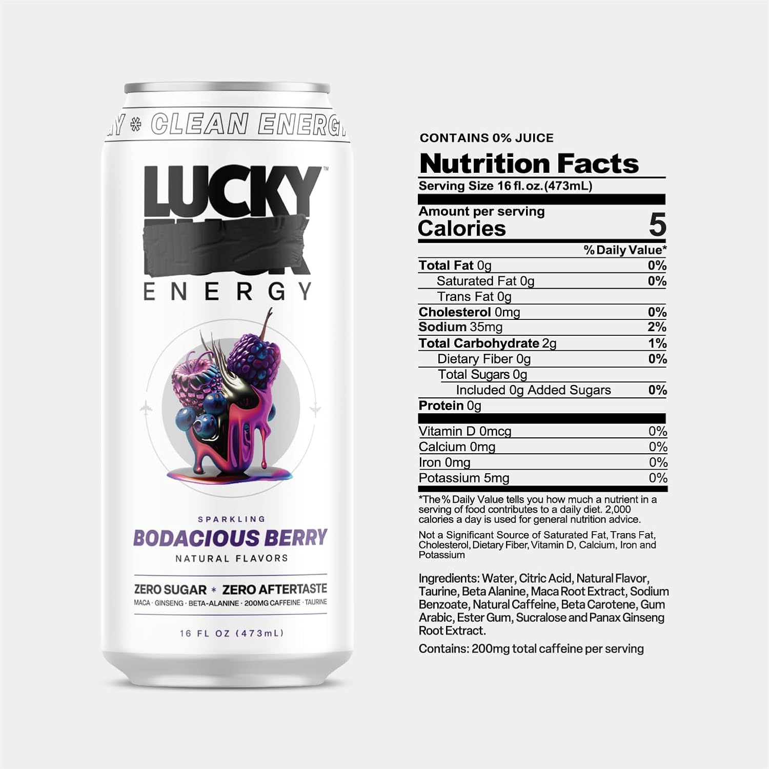 Lucky FCK Sparkling Energy Drink-N101 Nutrition