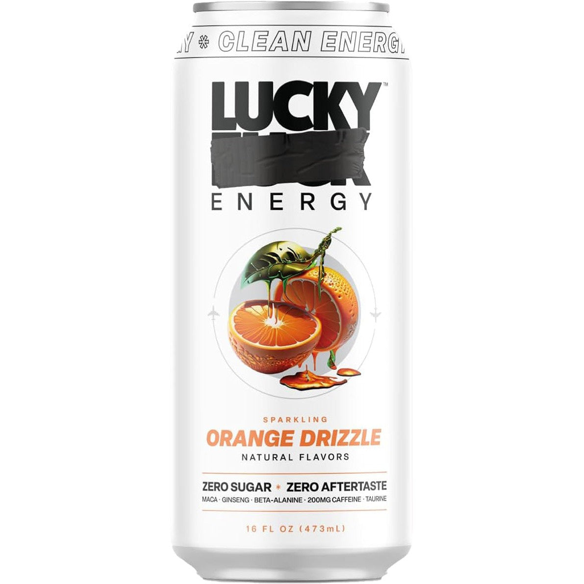 Lucky FCK Sparkling Energy Drink-Single (16 fl oz)-Orange Drizzle-N101 Nutrition