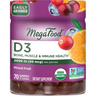 MegaFood D3 2000 IU Gummies (50 mcg)-70 count-N101 Nutrition