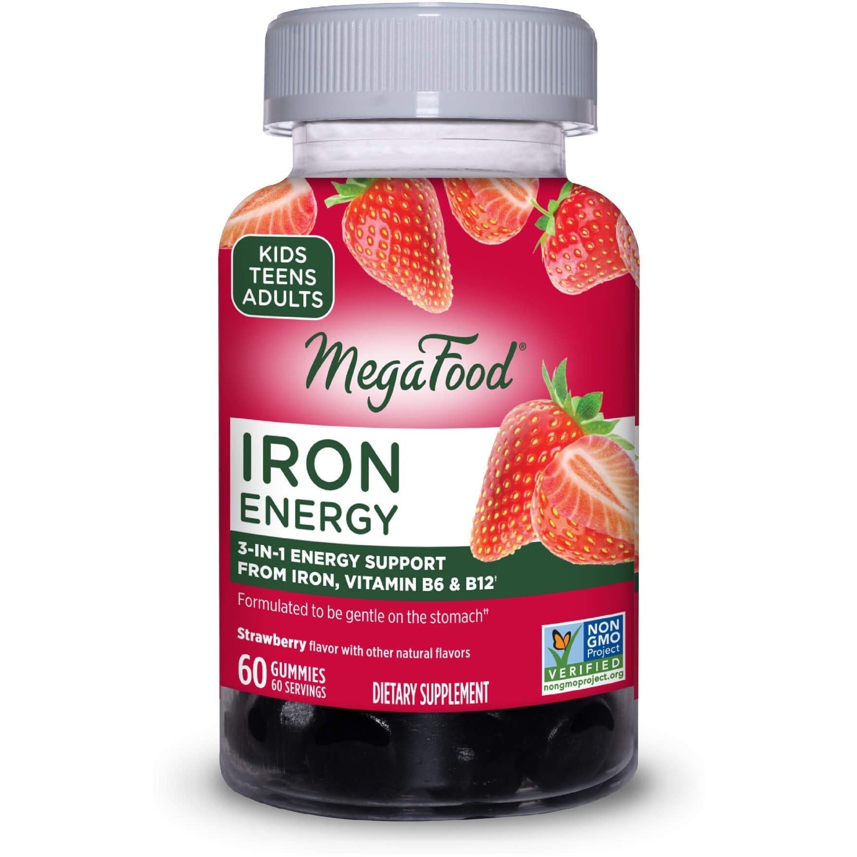 MegaFood Iron Energy Gummies-60 count-N101 Nutrition